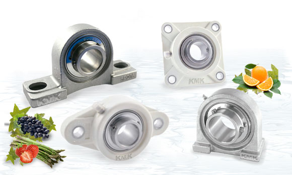 Chumaceras soporte de pie Termoplásticas